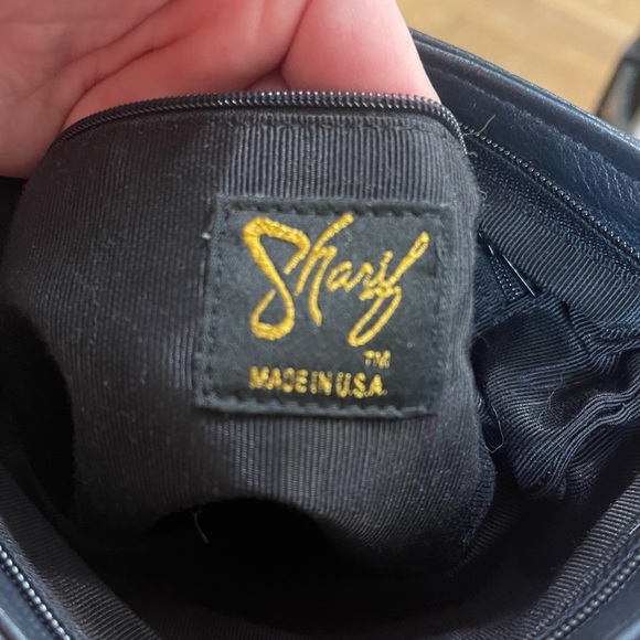 Sharif Vintage Navy Blue Crossbody Bag with a Tassel - Picture 9 of 12